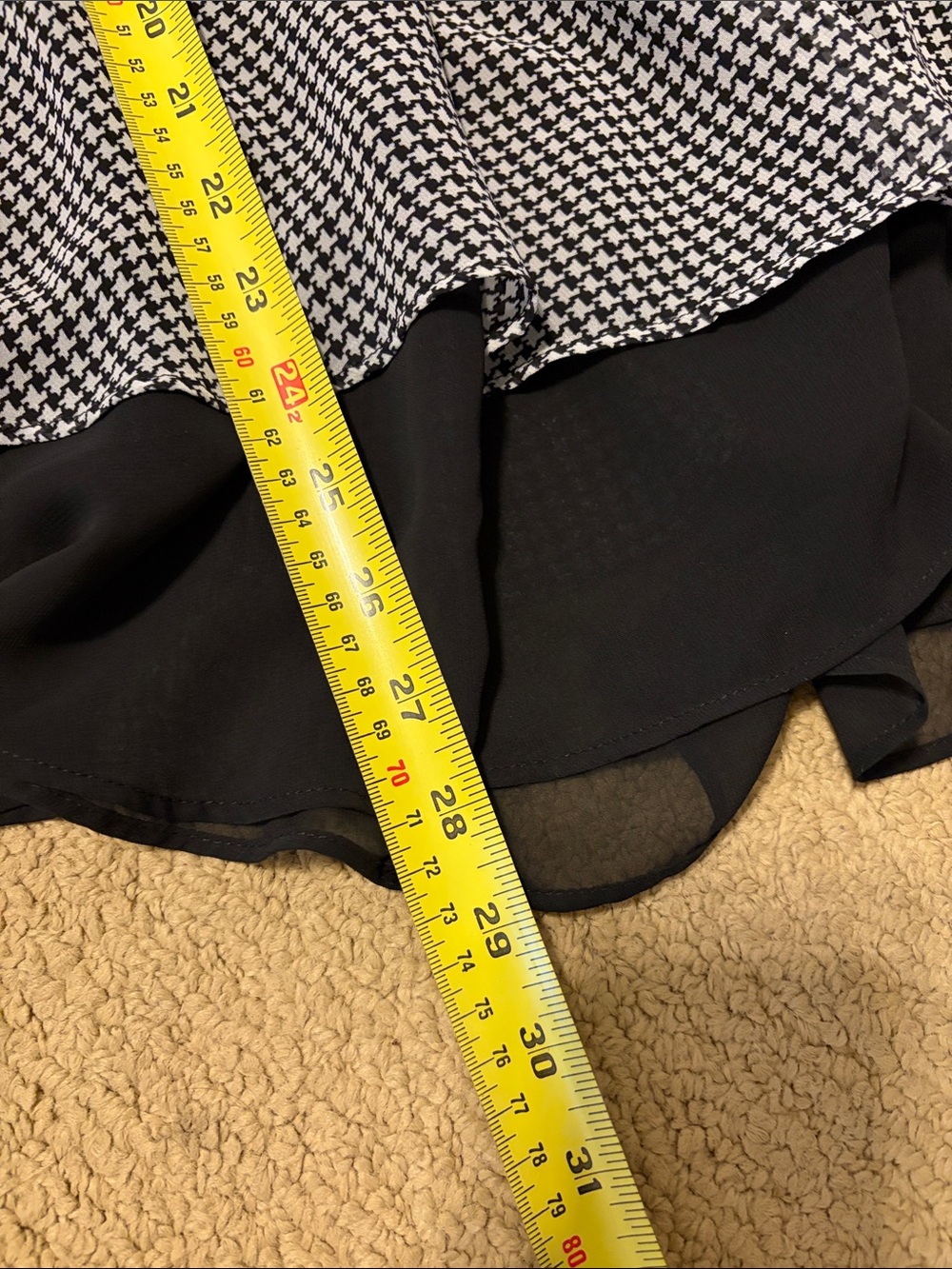 Lane Bryant Black and White V-Neck Layered Tank Top - Picture 10 of 11